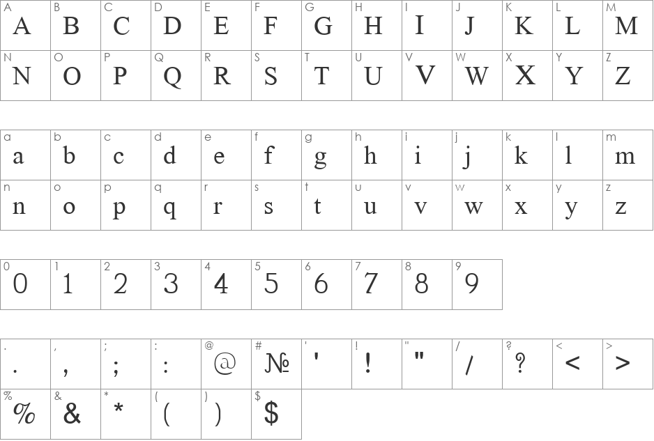 BPG Chveulebrivi Um font character map preview