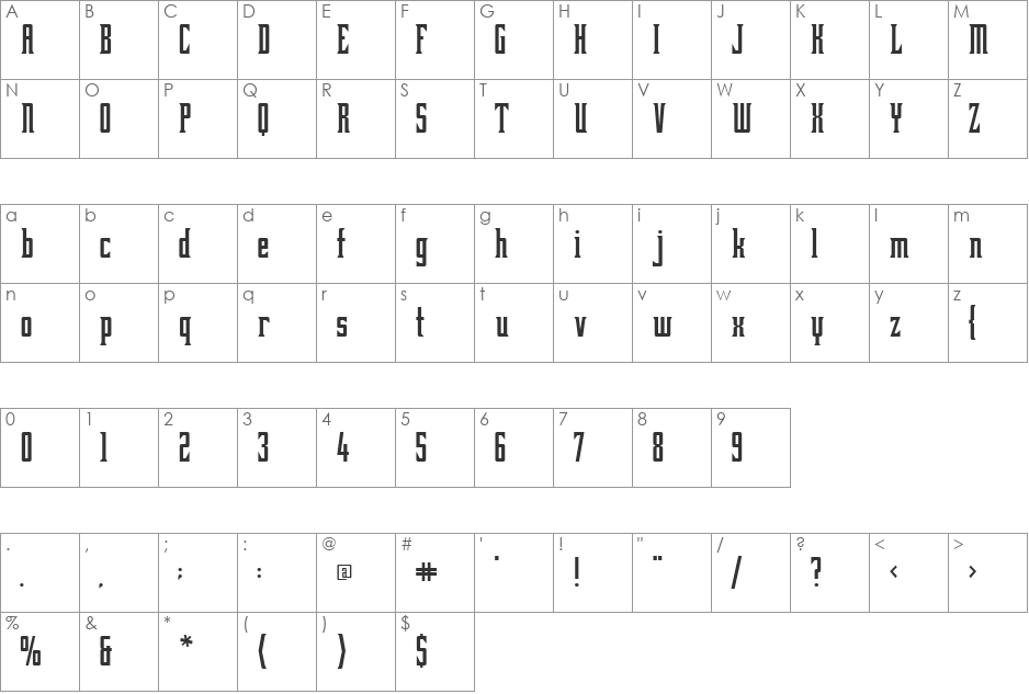 BubbaLove-Bold font character map preview