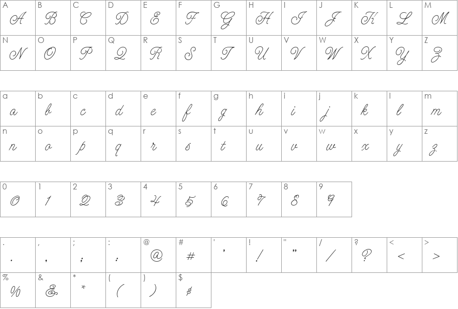 CAC Lasko Even Weight font character map preview
