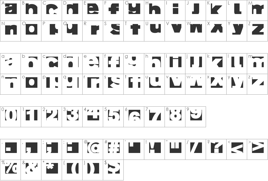 AIFragment font character map preview
