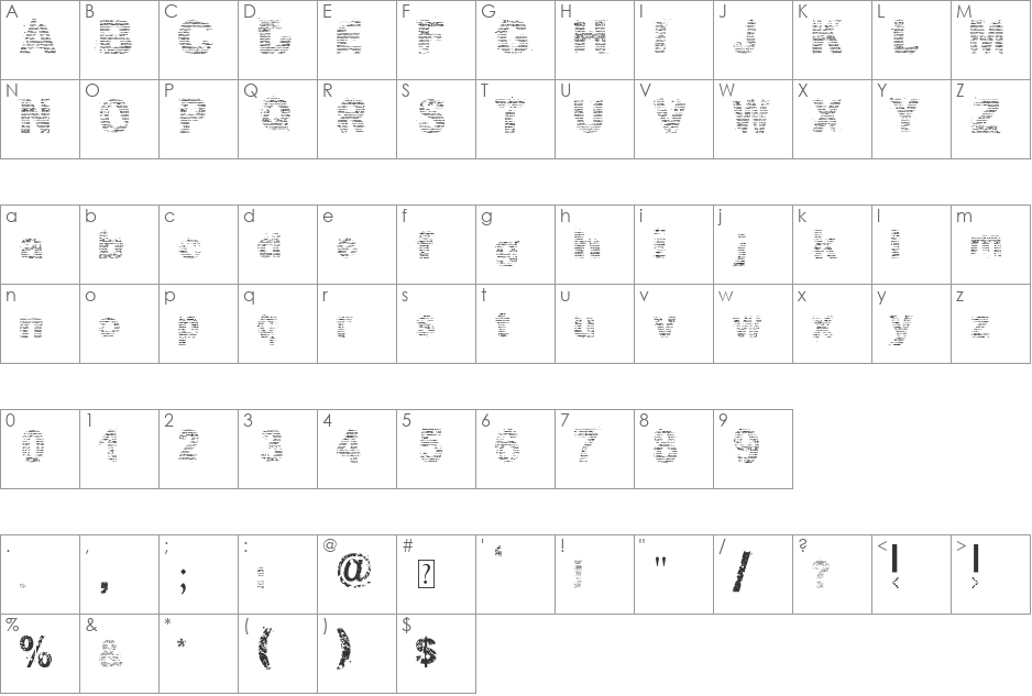 CallMeMaybe font character map preview