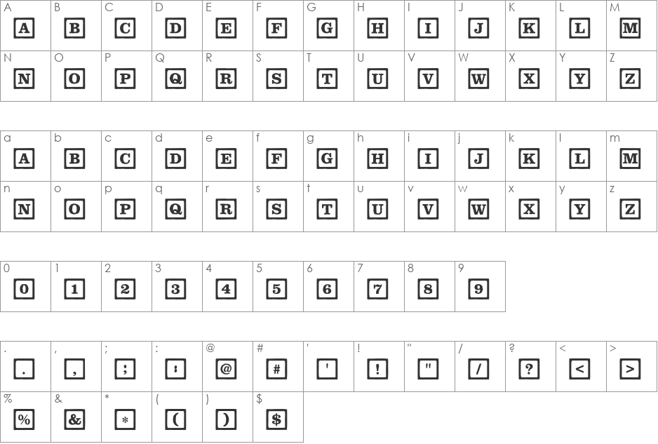 ChildsPlayBlocksLine font character map preview