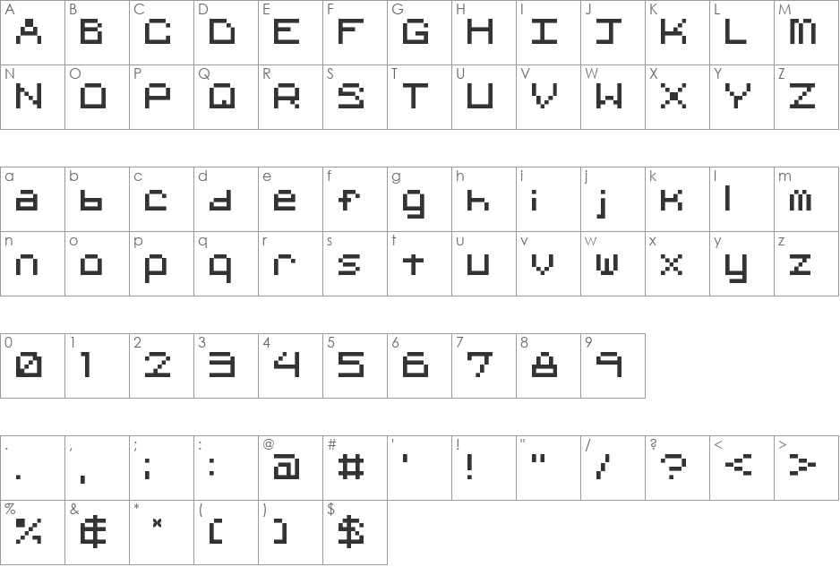 Clip-and-paste font character map preview