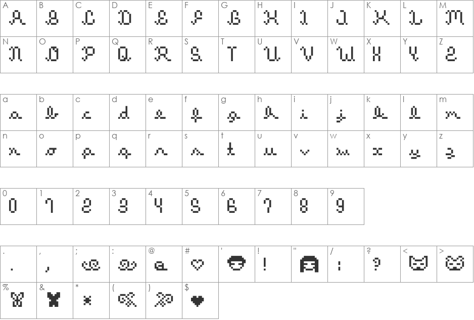 cmdreamit font character map preview