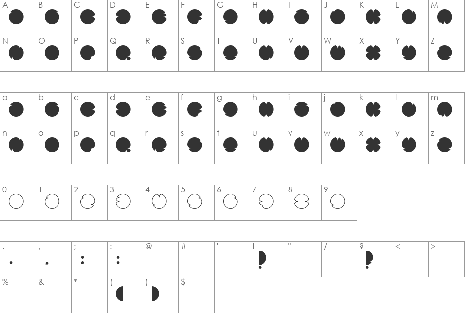 Code S Regular font character map preview