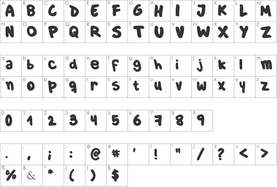Culia / ANTIPIXEL.COM.AR font character map preview