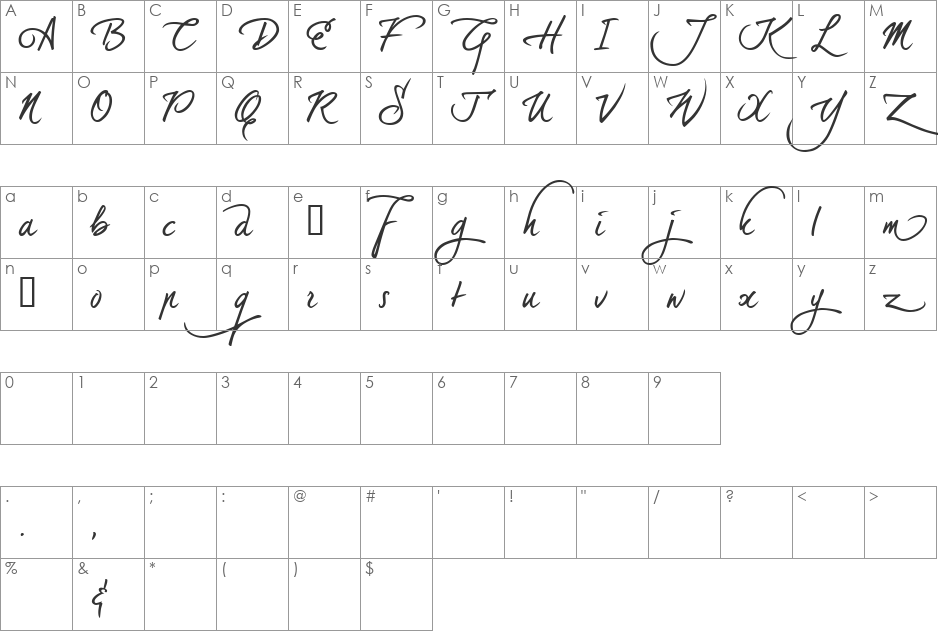 dearJoe 5 alternatives font character map preview