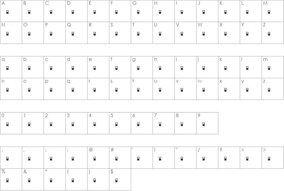 dispatch black font character map preview