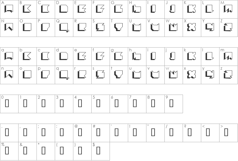 dmf studio klinik expris font character map preview