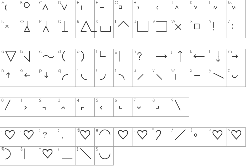 DragDropBliss font character map preview