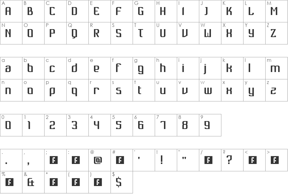 Dukungan font character map preview