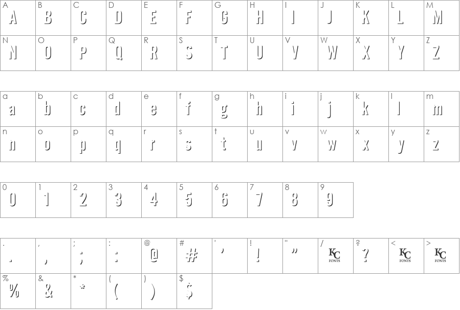 Eclipse font character map preview
