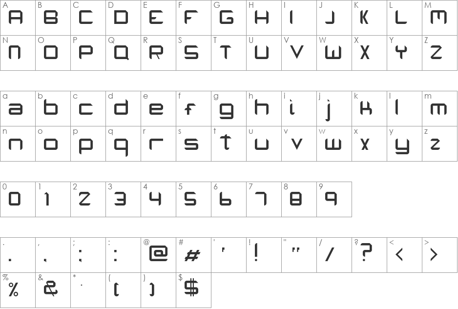 Eduardo Barrasa font character map preview