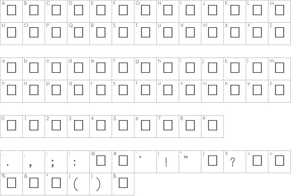 Ekushey Lohit font character map preview