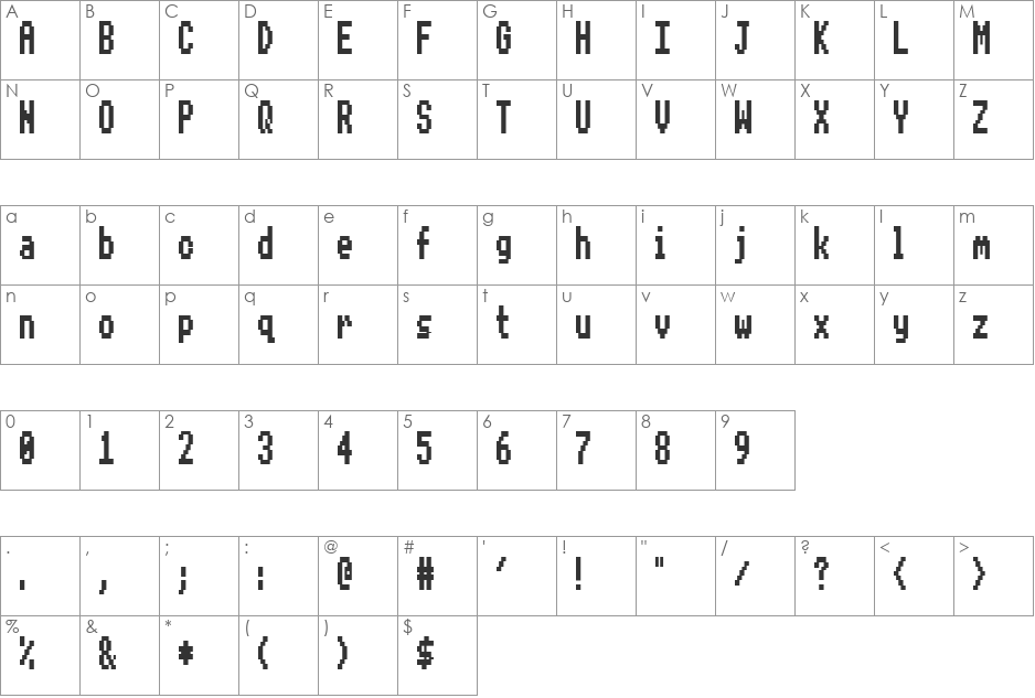 Eldaro Ashwin font character map preview