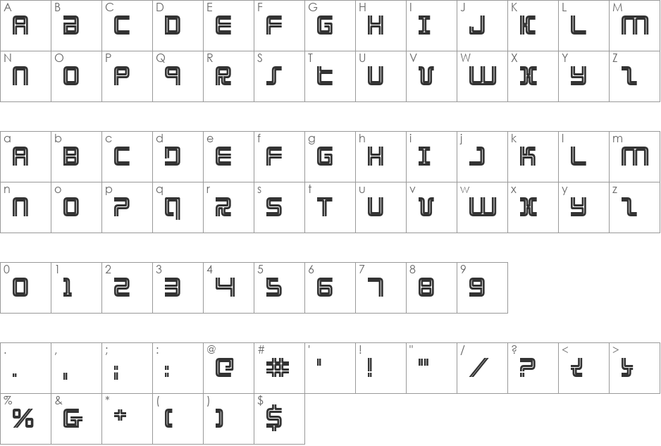 Election Day Bold font character map preview
