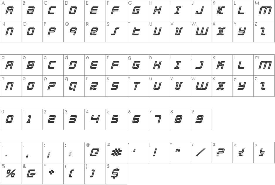 Election Day Bold Italic font character map preview