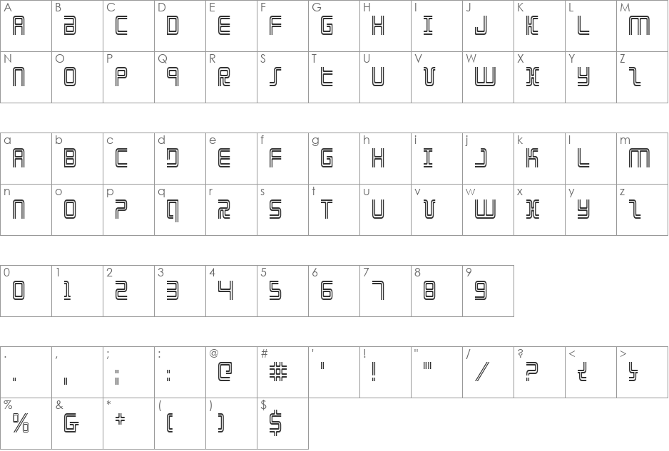 Election Day Condensed font character map preview