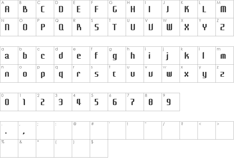 Eleme S Sans HBold font character map preview