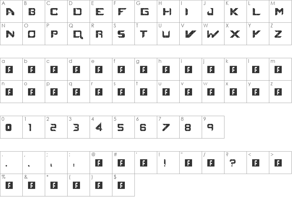 emanuel font character map preview
