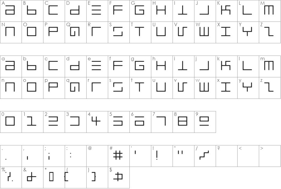 Eppy Evans Round Light font character map preview