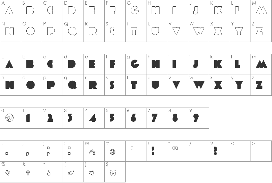 ETIAW v3 font character map preview