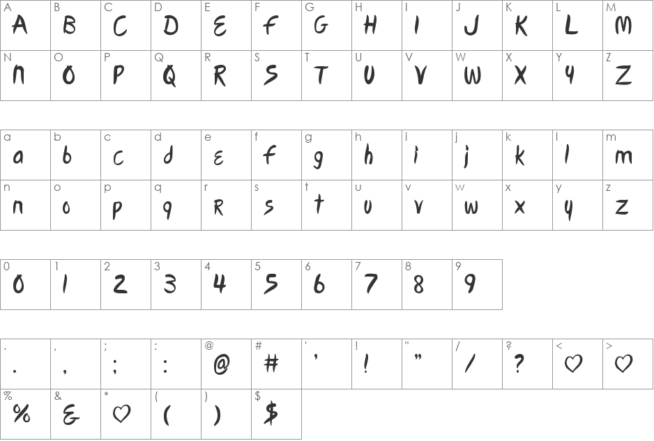 Eurovision Vienna 2015 font character map preview