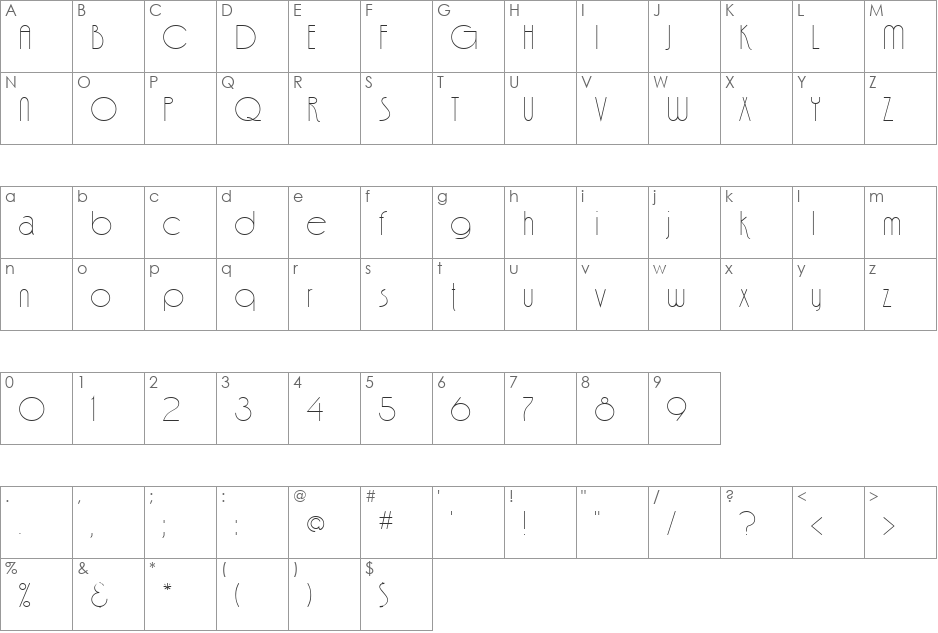 Finale font character map preview