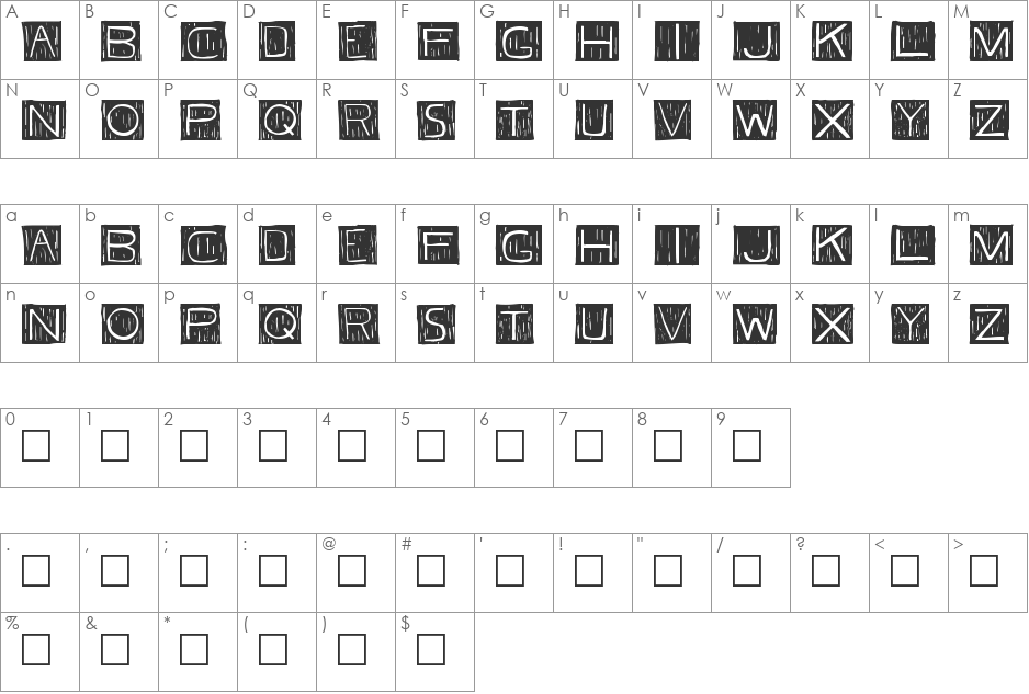 FKAFont font character map preview