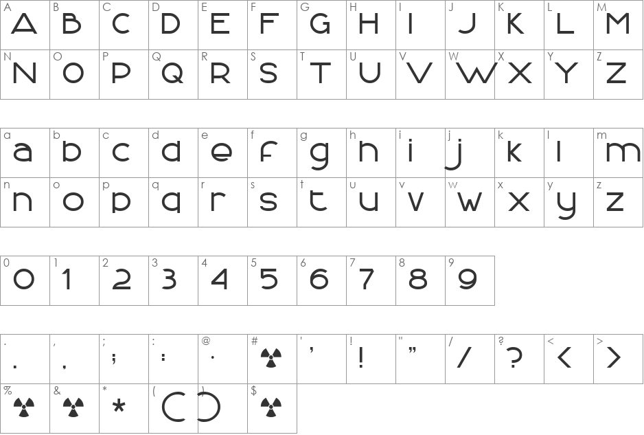 FontLogic font character map preview