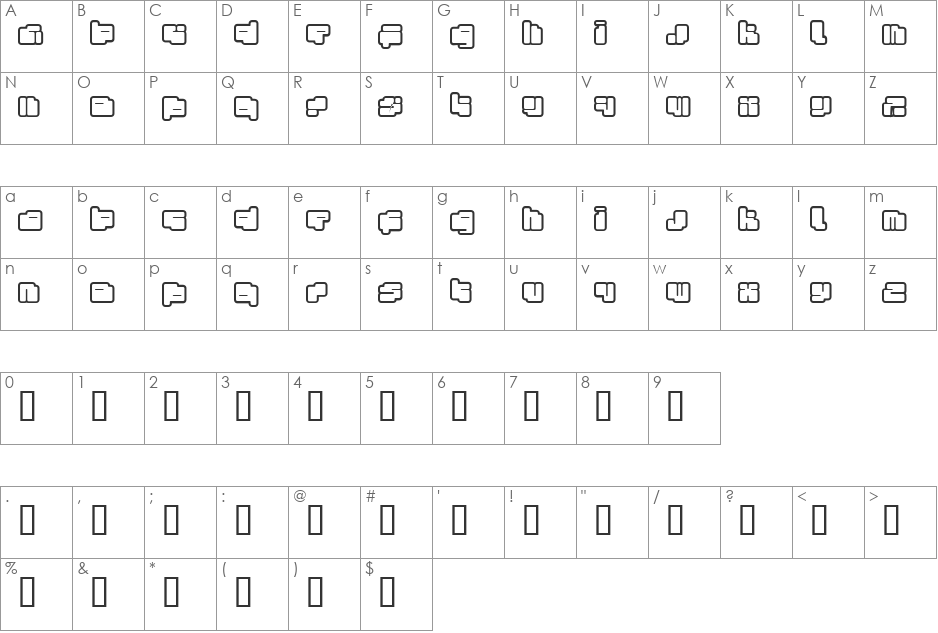 foton torpedo font character map preview