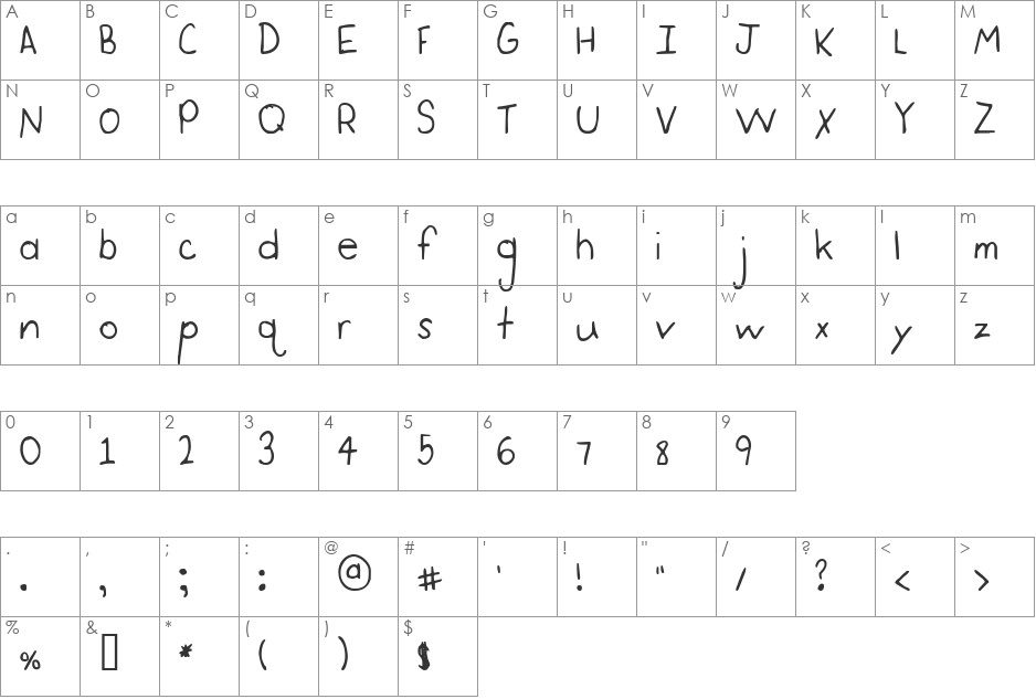 FSO driving me sane font character map preview