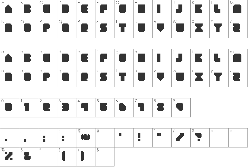 GEIST KNT font character map preview