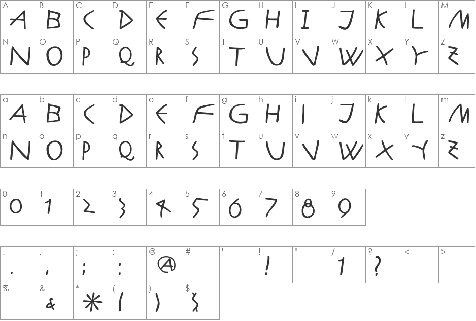 AntikAlphaBeta-Bold font character map preview