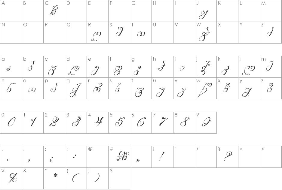 Geo Mziuri Nusx font character map preview