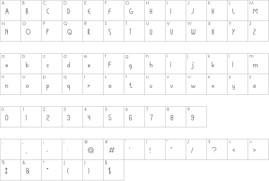 GLOBAL CAPITALISM font character map preview