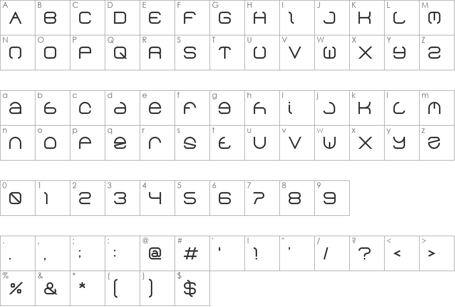helen font character map preview