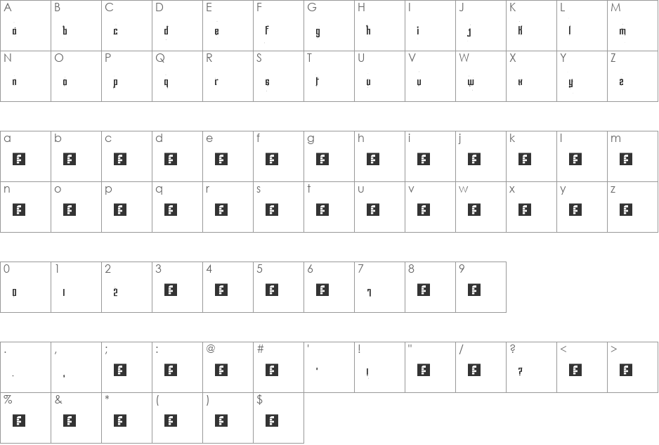 hocus pocus font character map preview