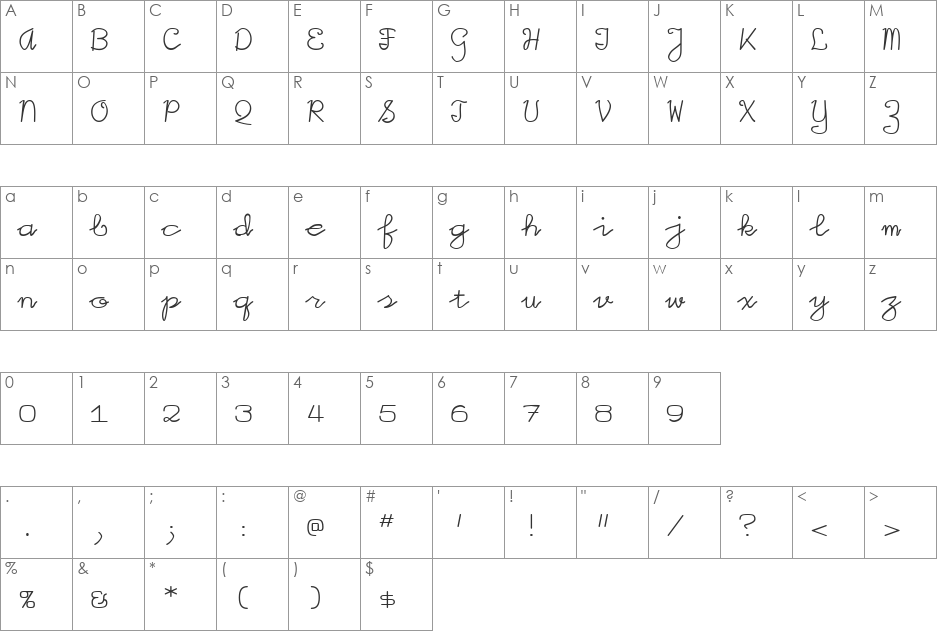 IggoliteMono font character map preview