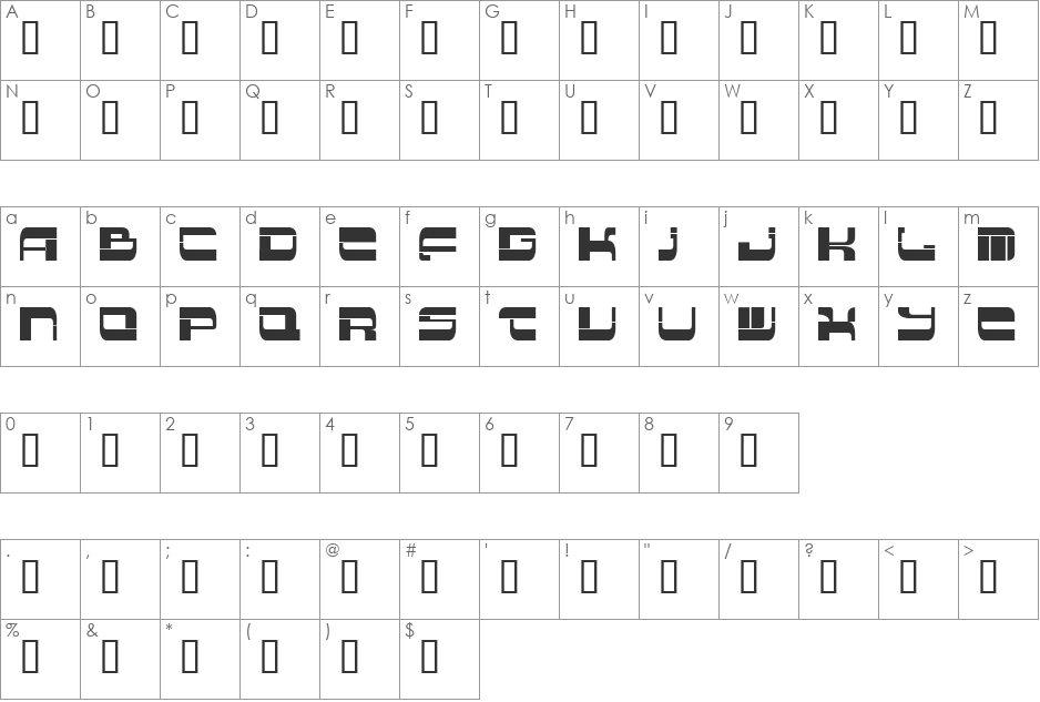 Insert 2 font character map preview