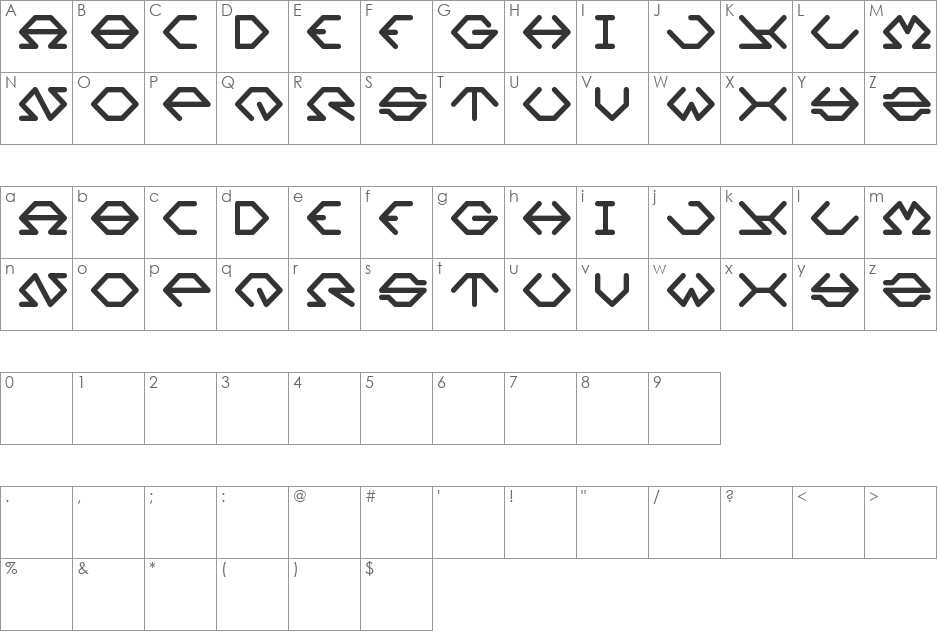 inside font character map preview