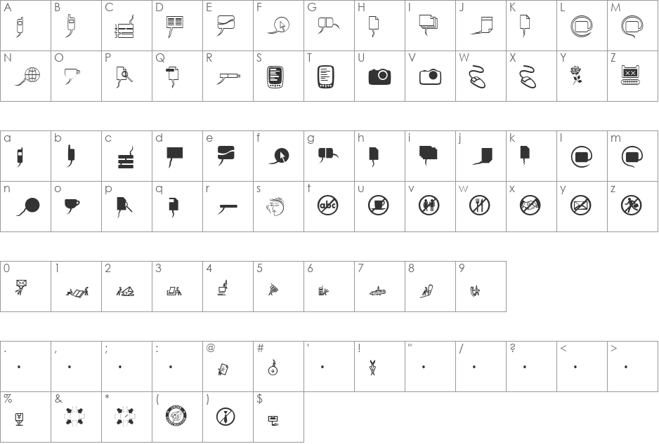 InterOffice-Two font character map preview