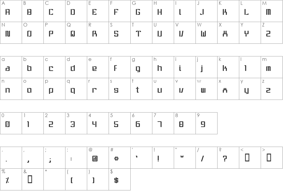 It wasn't me font character map preview