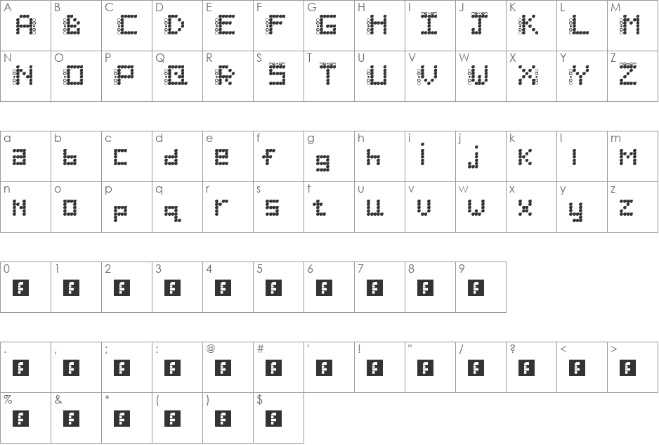 Jessica Jordan font character map preview