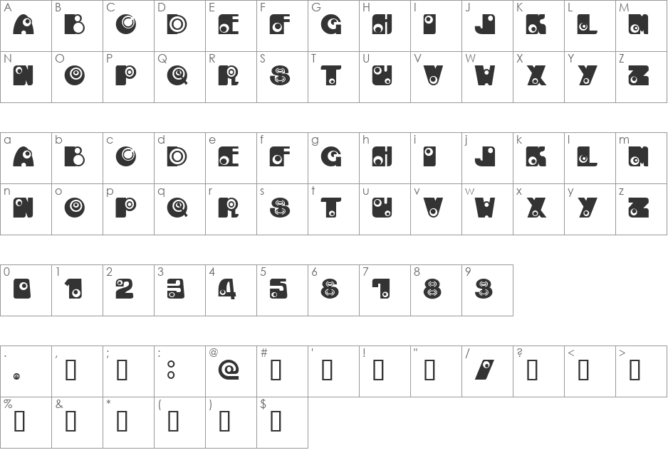 kankana font character map preview
