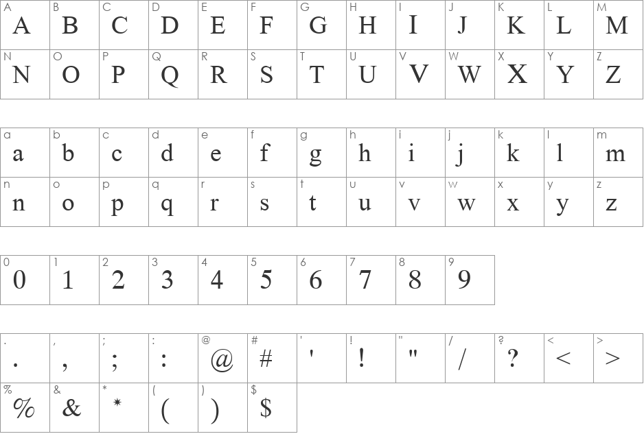 KA_AKADEMIURI font character map preview