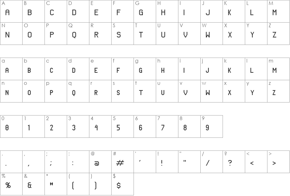 Kraftwagen-Grotesk SmallCaps NBP font character map preview