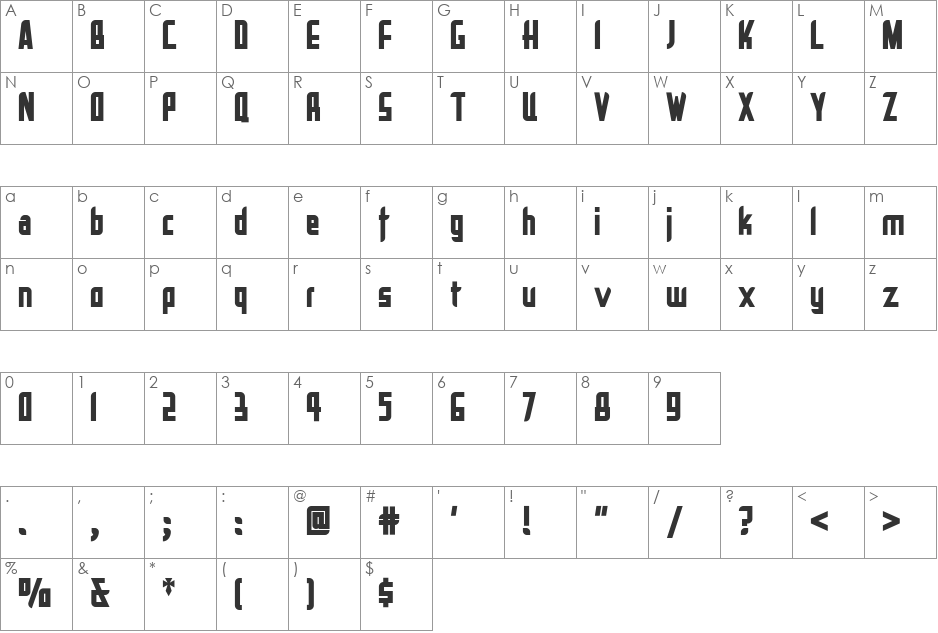 La Reyna Catalina NF font character map preview