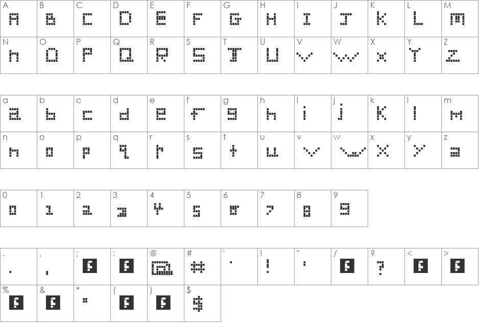 Laughin Like A Seagull font character map preview