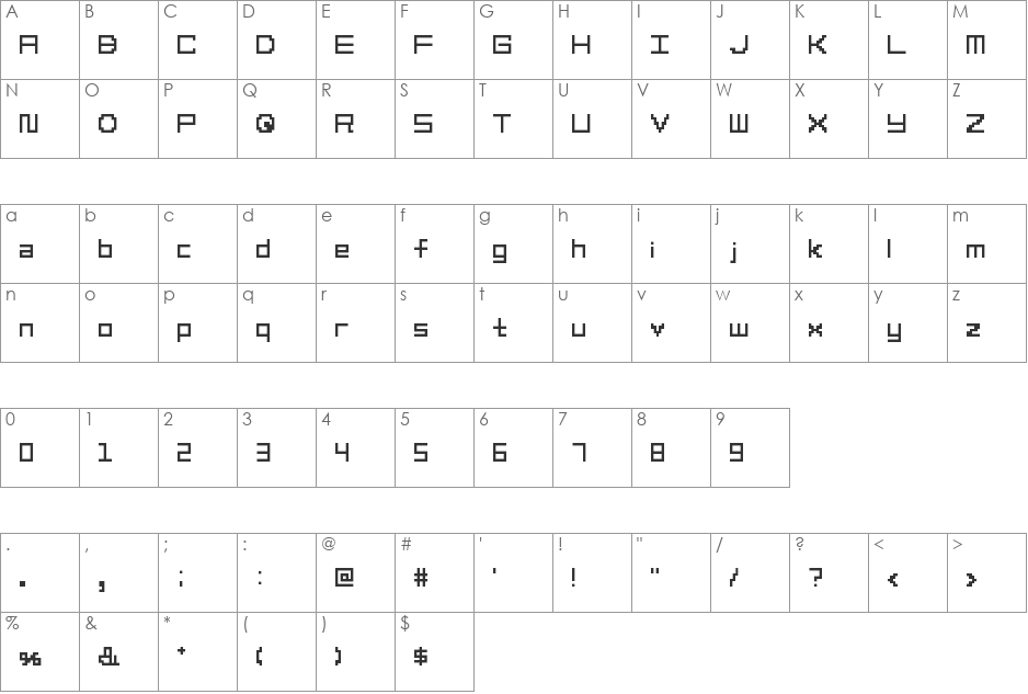 Launching font character map preview